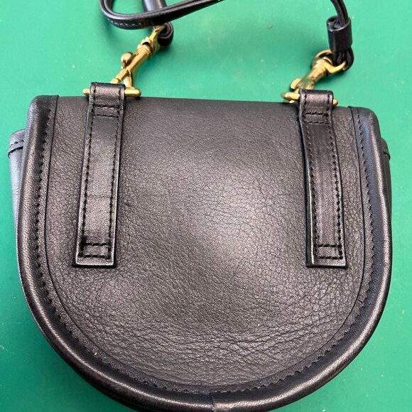 80's Vintage Coach Small Belt or Shoulder Bag - Black - Picture 4 of 5